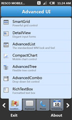 Resco MobileForms Toolkit: AdvancedList