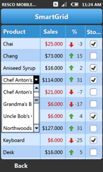 Resco MobileForms Toolkit: SmartGrid