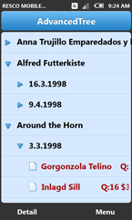Resco MobileForms Toolkit: AdvancedTree