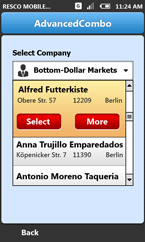 Resco MobileForms Toolkit: AdvancedComboBox