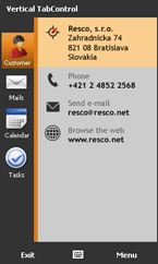 Resco MobileForms Toolkit: TabControl