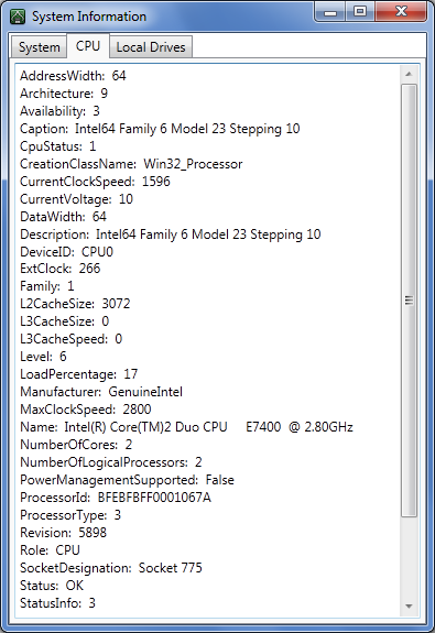 CPU Information
