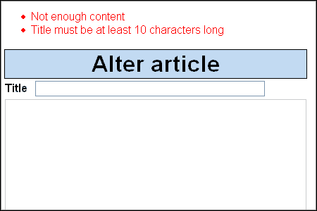 Runtime validation