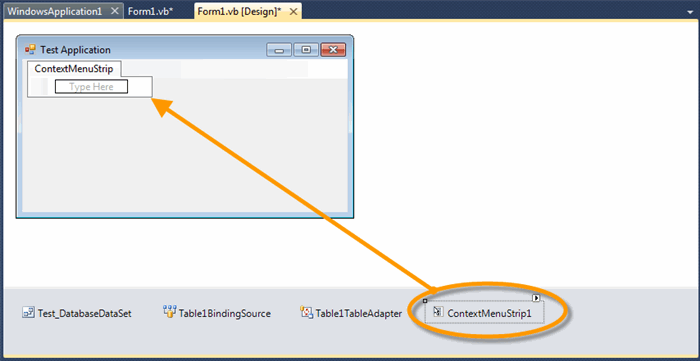 Visual Basic Context Menu