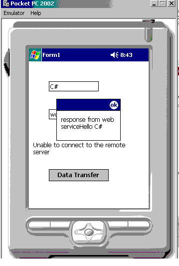 Sample OutPut PocketPC