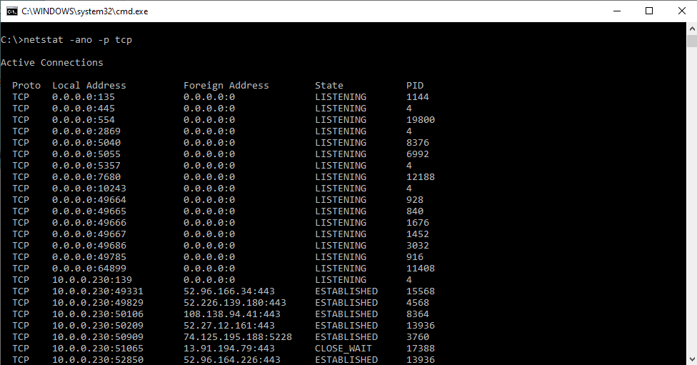 netstat